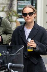 NATALIE PORTMAN Leaves Planet Organic in London 04/14/2024