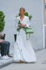 NICKY HILTON in a Floral Dress Out in New York 04/16/2024