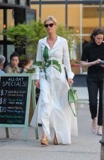 NICKY HILTON in a Floral Dress Out in New York 04/16/2024