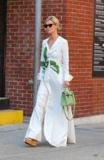 NICKY HILTON in a Floral Dress Out in New York 04/16/2024