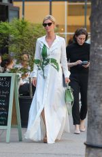 NICKY HILTON in a Floral Dress Out in New York 04/16/2024