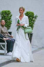 NICKY HILTON in a Floral Dress Out in New York 04/16/2024