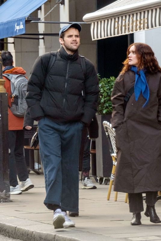 OLIVIA COOKE amd Ralph Davis Out in London 04/26/2024