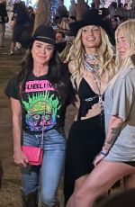 PARIS HILTON, KESHA and KYLE RICHARDS at Coachella Music Festival in Indio 04/13/2024