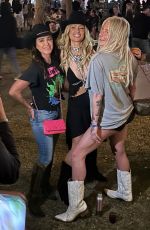 PARIS HILTON, KESHA and KYLE RICHARDS at Coachella Music Festival in Indio 04/13/2024