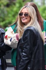 PERRIE EDWARDS Leaves Global Radio Studios in London 04/08/2024