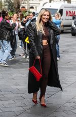 PERRIE EDWARDS Leaves Global Radio Studios in London 04/08/2024