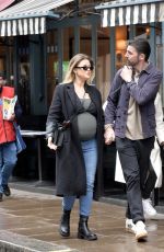 Pregnant EMILY ATACK and Dr. Alistair Garner Out in London 04/04/2024