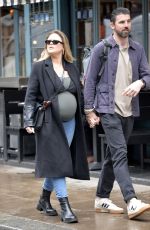 Pregnant EMILY ATACK and Dr. Alistair Garner Out in London 04/04/2024