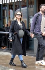 Pregnant EMILY ATACK and Dr. Alistair Garner Out in London 04/04/2024