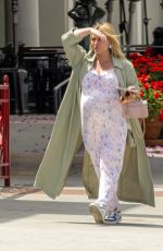 Pregnant HILARY DUFF Out for Coffee in Studio City 04/24/2024
