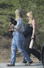 Pregnant HILARY DUFF Out Hikinig with Friends in Los Angeles 04/22/2024