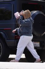 Pregnant HILARY DUFF Visits a Birthing Clinic in Sherman Oaks 04/18/2024