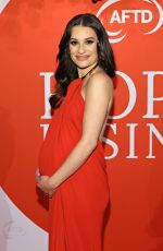 Pregnant LEA MICHELE at 2024 Hope Rising Benefit at Ziegfeld Ballroom in New York 04/04/2024