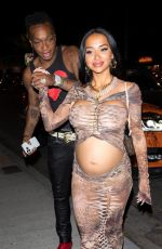 Pregnant NATASHA GRAZIANO Night Out at Delilah in Los Angeles 04/28/2024