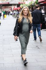 Pregnant SIAN WELBY Arrives at Global Radio Studios in London 04/08/2024