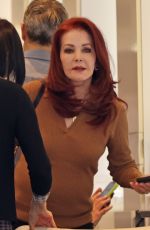 PRISCILLA PRESLEY at a Hair Salon in Beverly Hills 04/25/2024