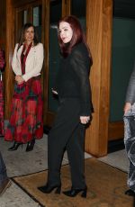 PRISCILLA PRESLEY Leaves Dinner with Friends in Beverly Hills 04/24/2024