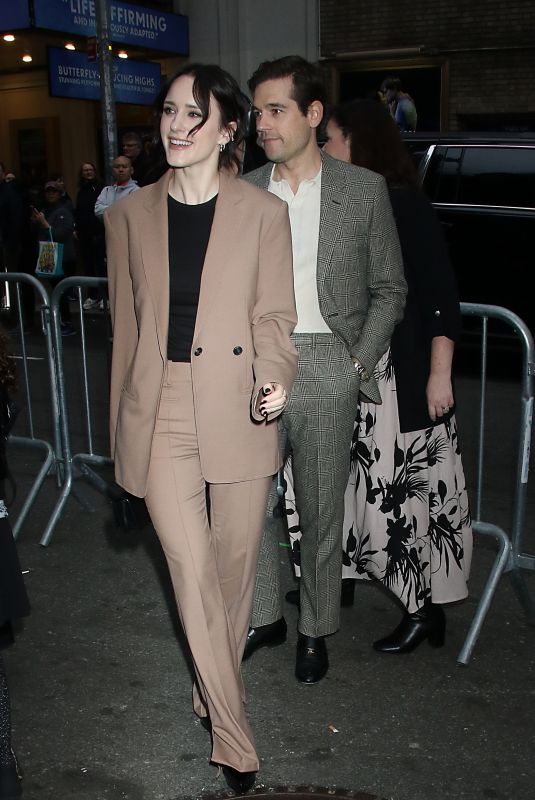 RACHEL BROSNAHAN Arrives at Suffs the Musical Opening Night at Music Box Theatre in New York 014/18/2024