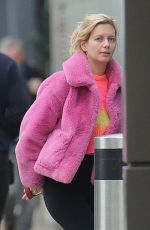 RACHEL RILEY Arrives at Dock 10 Studios in Media City in Salford 04/10/2024