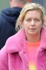 RACHEL RILEY Arrives at Dock 10 Studios in Media City in Salford 04/10/2024