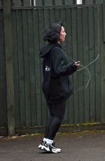 RAYE Out Jogging in London 03/29/2024