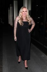 REBEL WILSON Leaves An Evening with Rebel Wilson in Conversation at Palladium Theatre in London 04/29/2024
