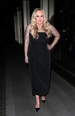 REBEL WILSON Leaves An Evening with Rebel Wilson in Conversation at Palladium Theatre in London 04/29/2024