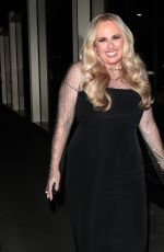 REBEL WILSON Leaves An Evening with Rebel Wilson in Conversation at Palladium Theatre in London 04/29/2024
