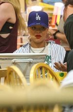 RIHANNA and ASAP Rocky on a Date Night at Color Me Mine in Beverly Hills 04/07/2024