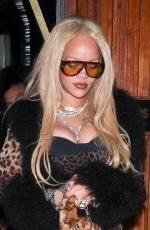 RIHANNA Leaves the Nice Guy Restaurant in West Hollywood 04/11/2024