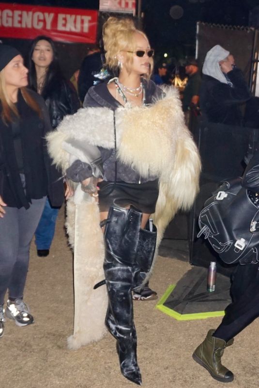 RIHANNA Night Out at Coachella Valley Music and Arts Festival in Indio 04/13/2024