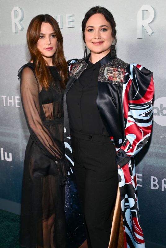 RILEY KEOUGH and LILY GLADSTONE at Under The Bridge Premiere in Los Angeles 04/15/2024