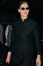 ROSAMUND PIKE at Dior Fall 2024 Fashion Show in New York 04/15/2024