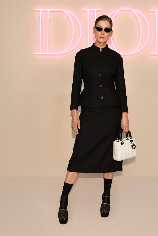 ROSAMUND PIKE at Dior Fall 2024 Fashion Show in New York 04/15/2024