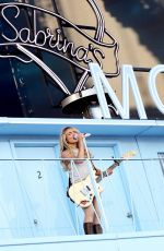 SABRINA CARPENTER Performs at 2024 Coachella Valley Music and Arts Festival at Empire Polo Club 4 in Indio 04/12/2024