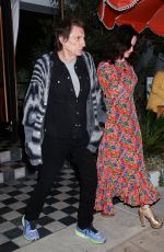 SALLY WOOD Arrives at a Party at Birds Club in West Hollywood 04/20/2024
