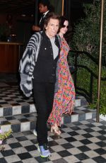SALLY WOOD Arrives at a Party at Birds Club in West Hollywood 04/20/2024