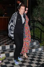 SALLY WOOD Arrives at a Party at Birds Club in West Hollywood 04/20/2024