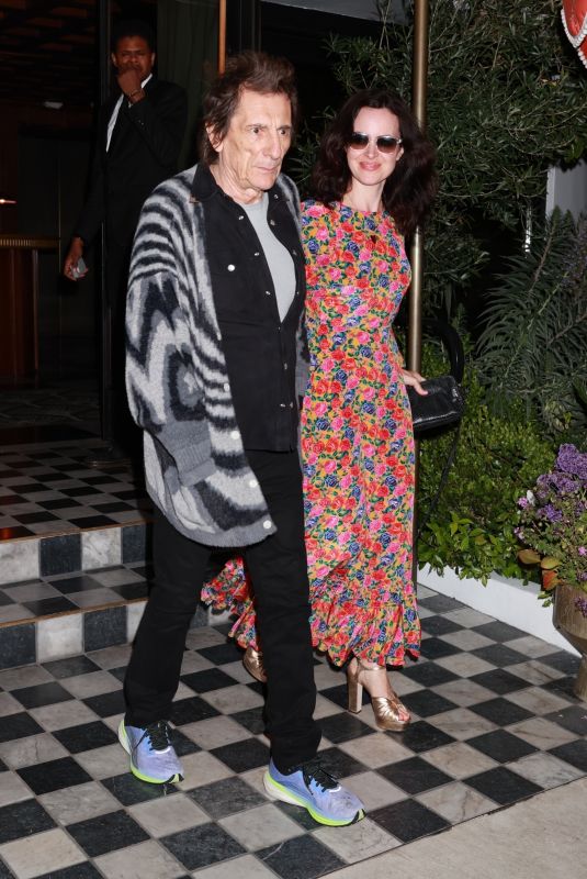 SALLY WOOD Arrives at a Party at Birds Club in West Hollywood 04/20/2024