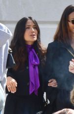 SALMA HAYEK and ZOE SALDANA Out in Venice 04/18/2024