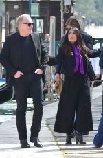 SALMA HAYEK and ZOE SALDANA Out in Venice 04/18/2024