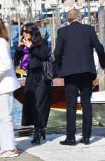 SALMA HAYEK and ZOE SALDANA Out in Venice 04/18/2024