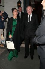 SALMA HAYEK Leaves Victoria Beckham
