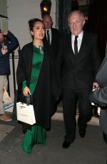 SALMA HAYEK Leaves Victoria Beckham
