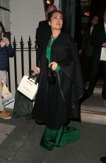 SALMA HAYEK Leaves Victoria Beckham