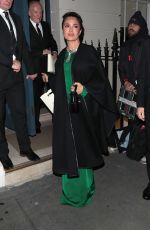 SALMA HAYEK Leaves Victoria Beckham