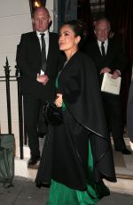 SALMA HAYEK Leaves Victoria Beckham