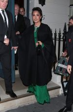 SALMA HAYEK Leaves Victoria Beckham