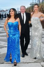 SALMA HAYEK, MATHILDE PINAULT and François-Henri Pinault Out in Venice 04/17/204